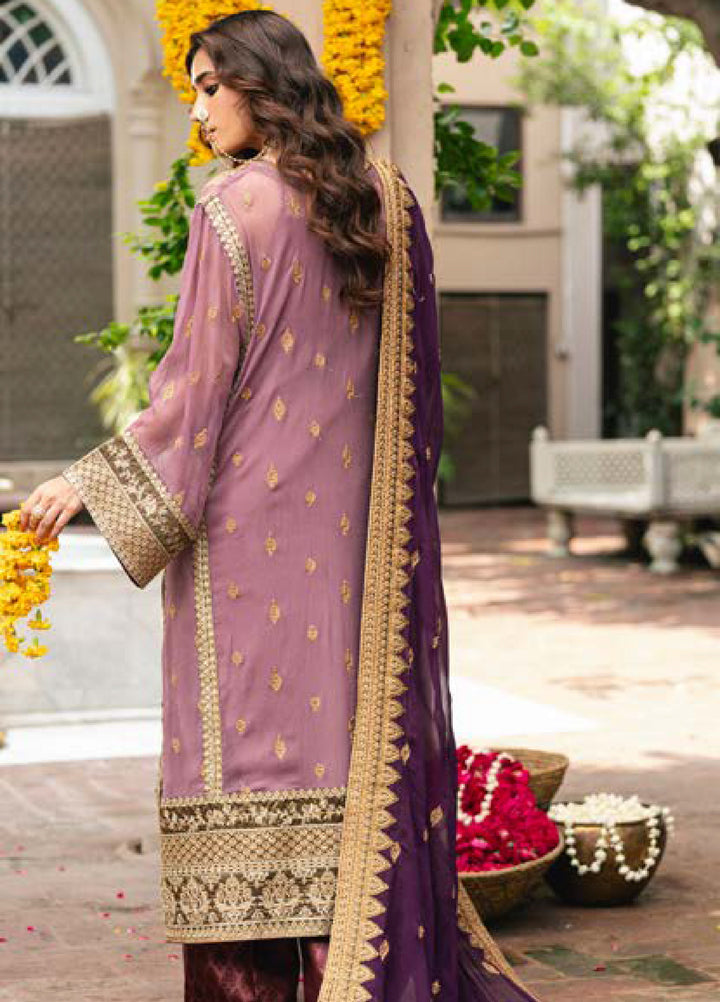 Gulnaar by Freesia Embroidered Chiffon Suits Unstitched 3 Piece FRE25GL FSU-654 Kamila - Festive Collection
