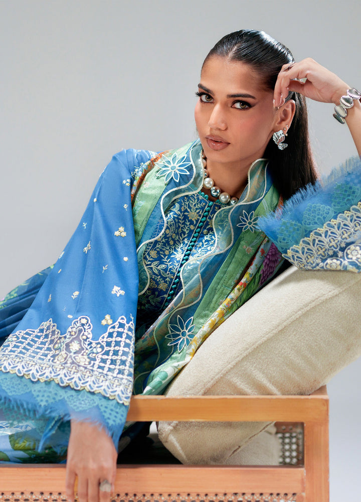 Amour by Bin Ilyas Unstitched Embroidered Lawn 3 Piece Suit BI26ULA 187A - Festive Collection