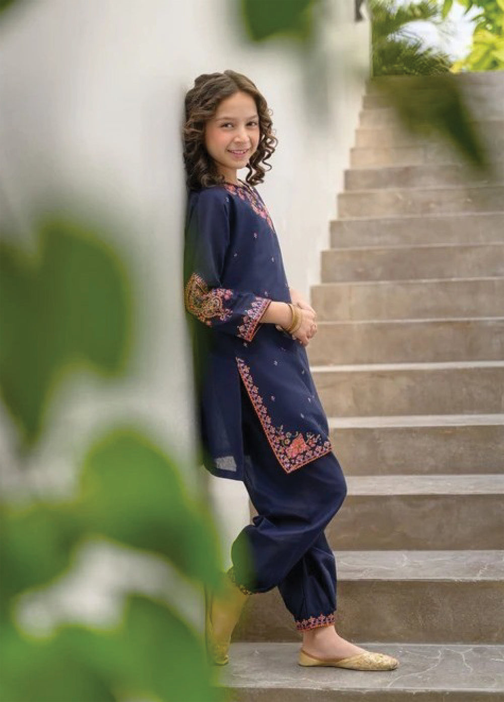 Fresh Birds Kids RTW Embroidered Lawn 2 Piece Suit Liva-FB-14 - Casual Collection