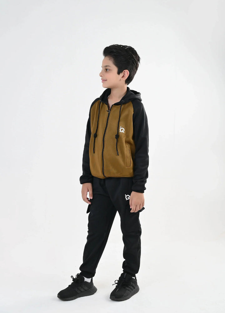 IQ Exclusive Kids Track Suit Fleece 2 PieceTwilight Sand Tracksuit-Unisex Kids - Winter Collection