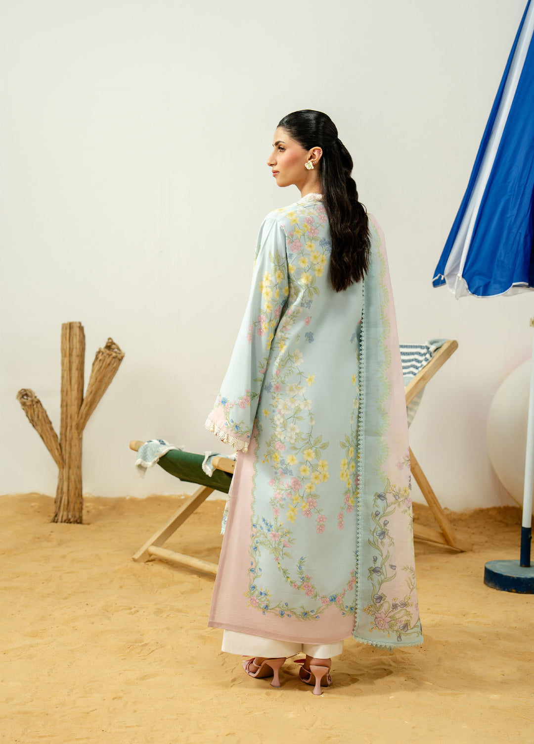 Sundaze by Zarposh Unstitched Printed Lawn 3 Piece Suit ZR26USL FIORA - Festive Collection