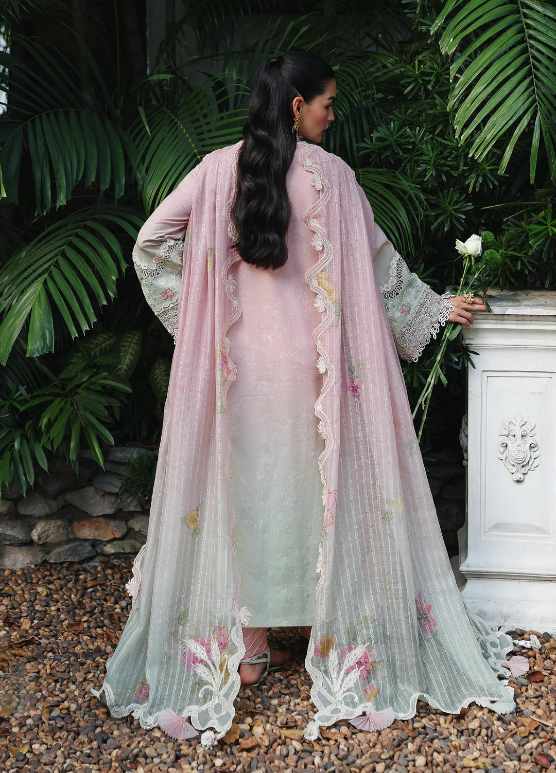 Q Line by Qalamkar Unstitched Chikankari Embroidered Lawn 3 Piece Suit QLK26UQL RP-04 VANYA - Summer Collection