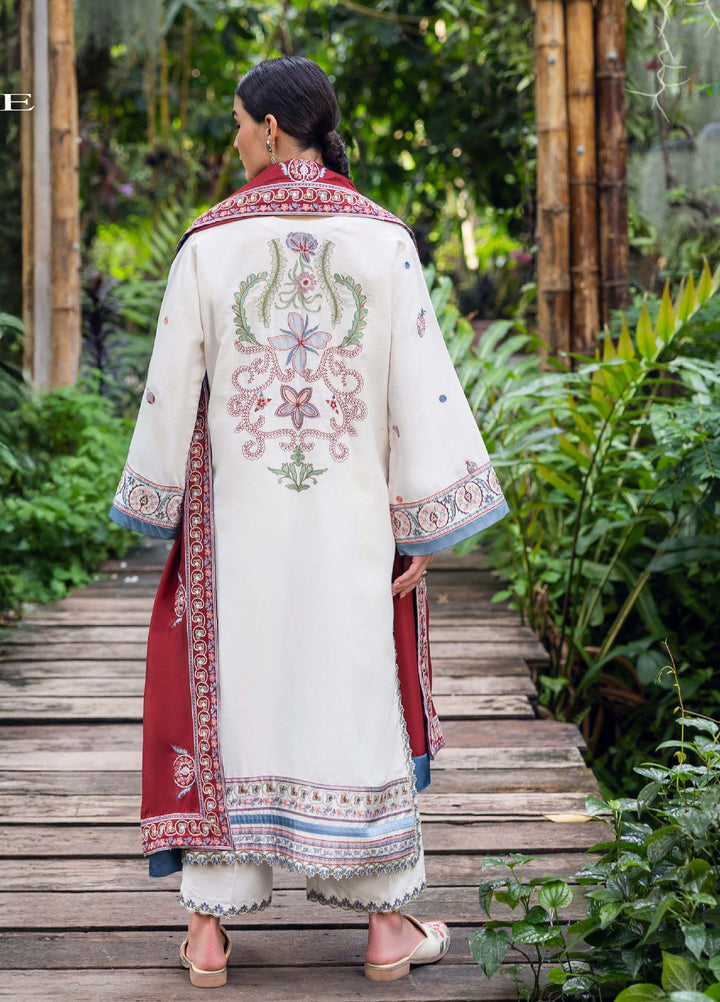 Symphony Hemline by Mushq Unstitched Karandi Embroidered 3 Piece MU25SK Coper Blaze - Winter Collection