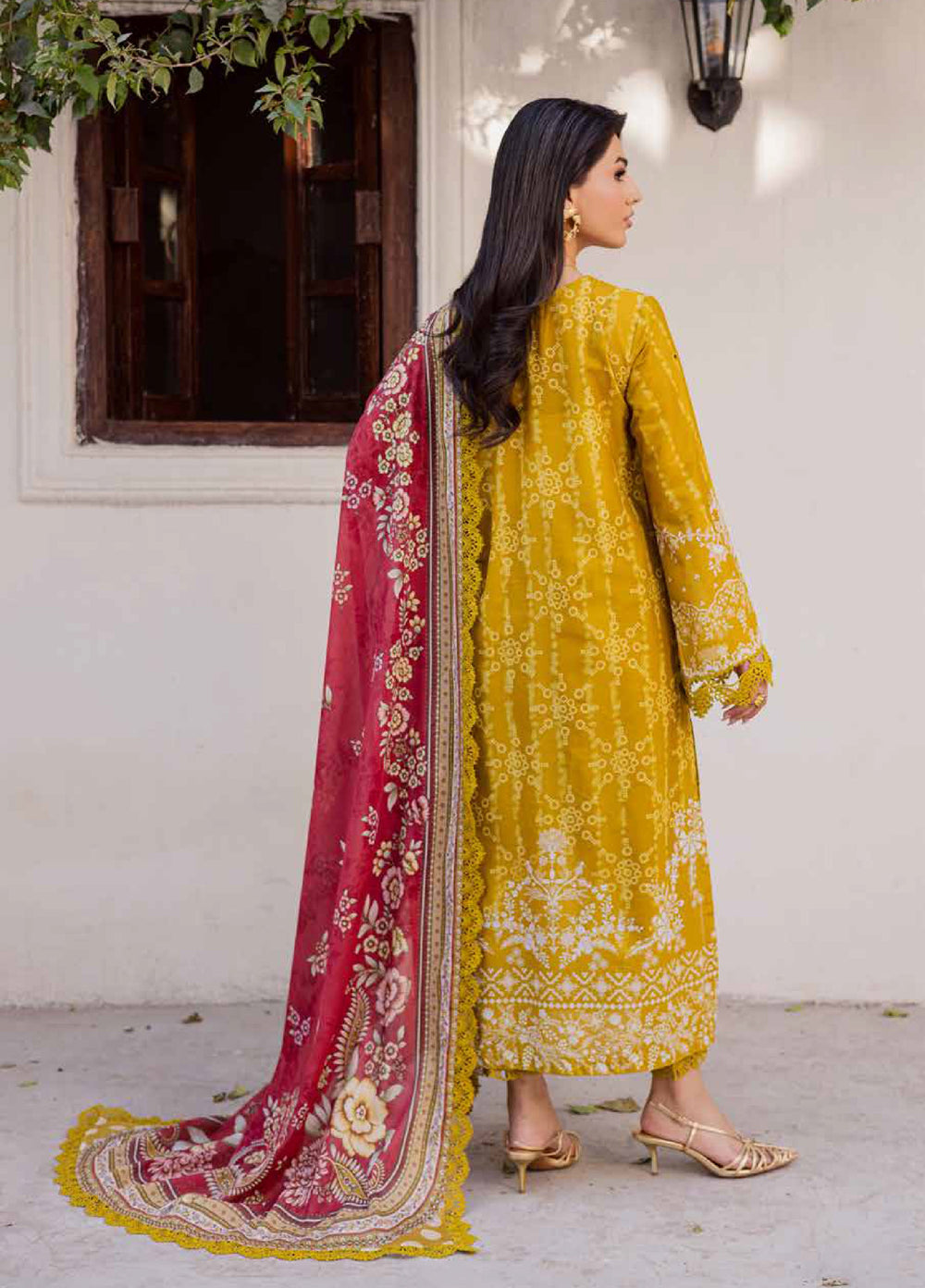 Rania by Nureh Unstitched Printed Lawn 3 Piece Suit NU26ULR NR-01 - Casual Collection