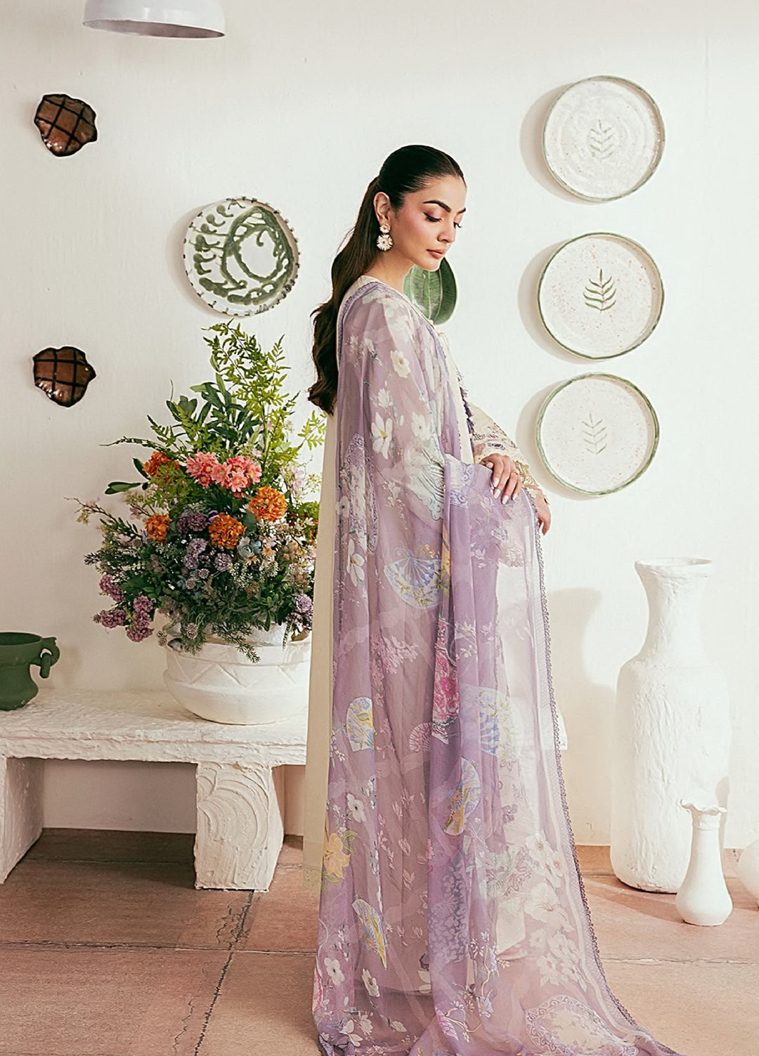 Zync by Florent Unstitched Embroidered Lawn 3 Piece Suit FL26ULZ FZ-5B - Summer Collection