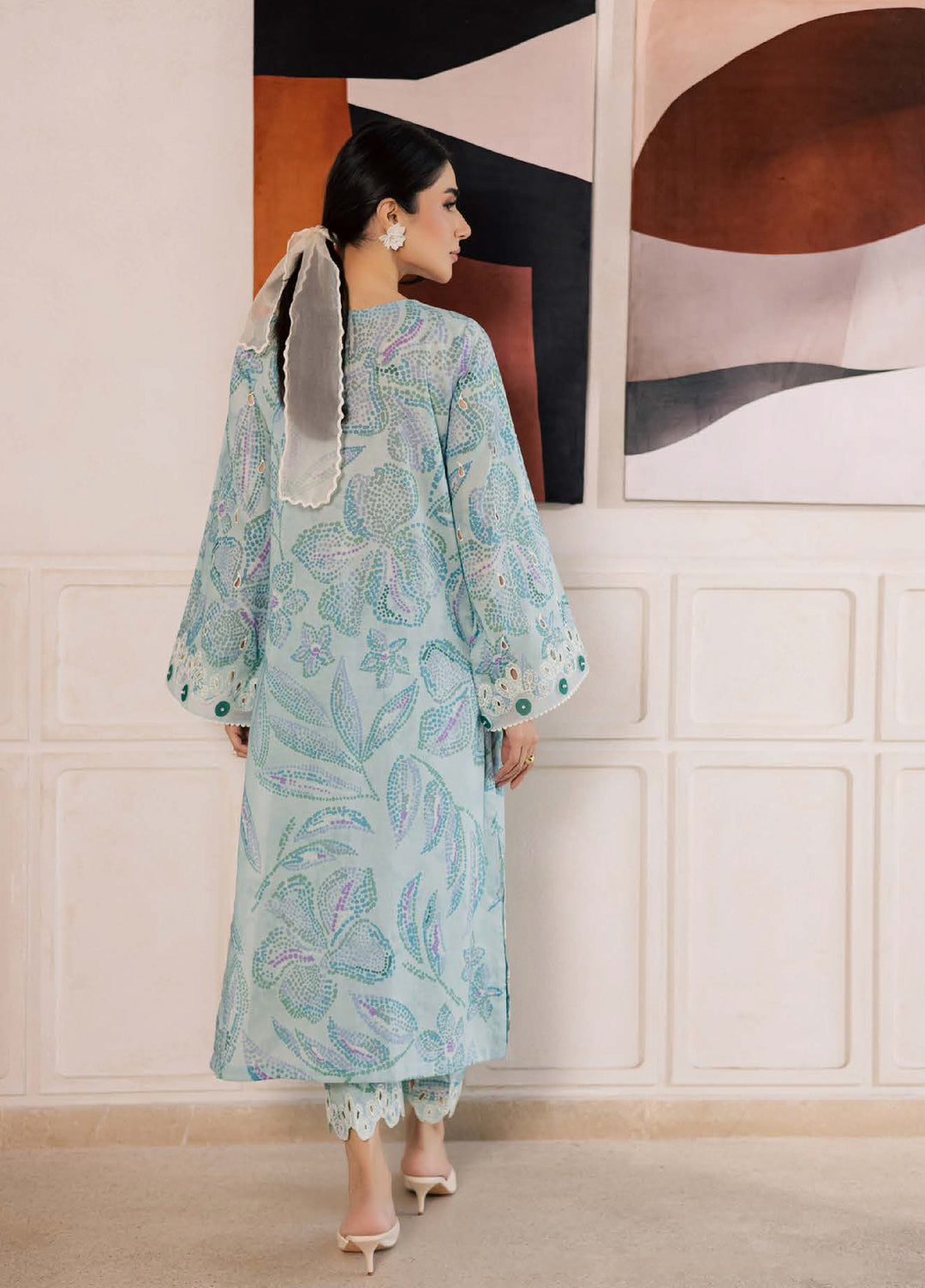 Ballerina by Nureh Unstitched Chikankari Embroidered Lawn 2 Piece Suit NU26UBCL NU2-204 - Summer Collection