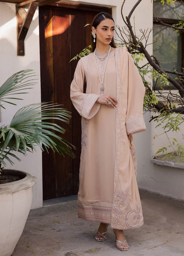 Nureh Maya Unstitched Velvet Embroidered 3 Piece Suits NU25MF NW-124 - Festive Collection