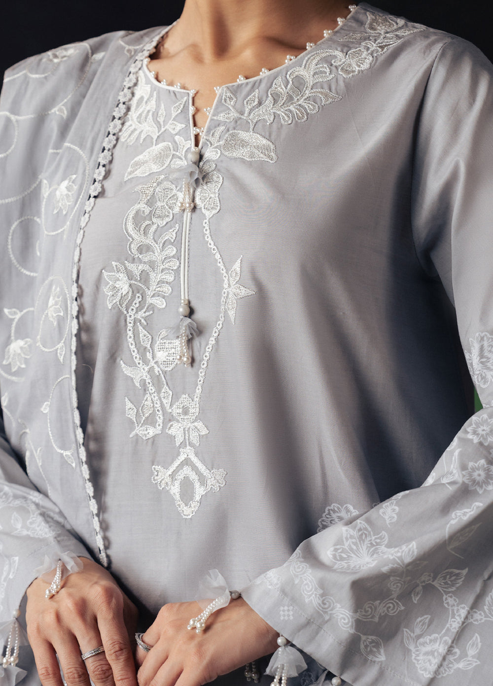 Moonsoon Edit by Cross Stitch Unstitched Printed Cambric 3 Piece Suit CS26UCM Selene Glow - Casual Collection