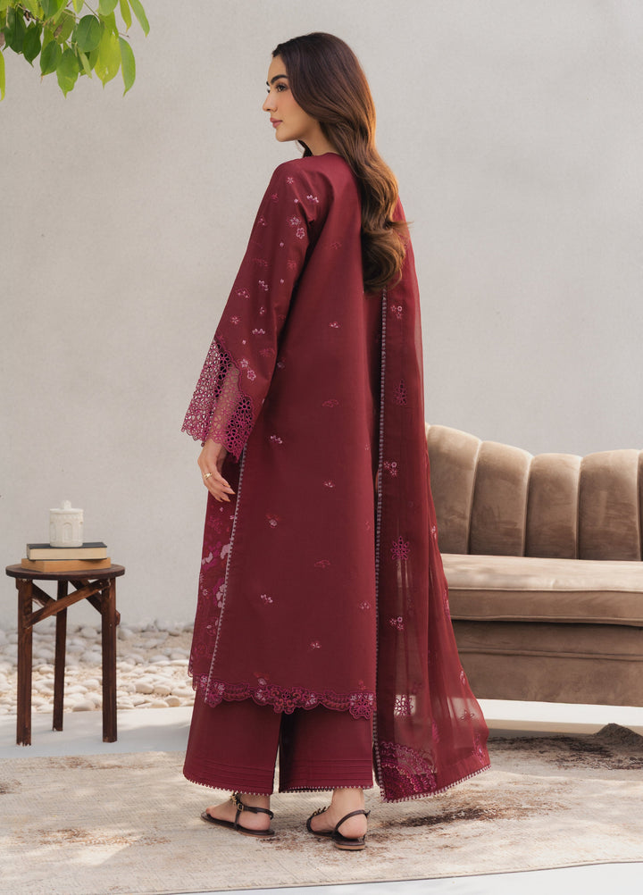 Eclat Premium by Seran Unstitched Embroidered Lawn 3 Piece Suit SN26ULE Amoire D-04 - Summer Collection