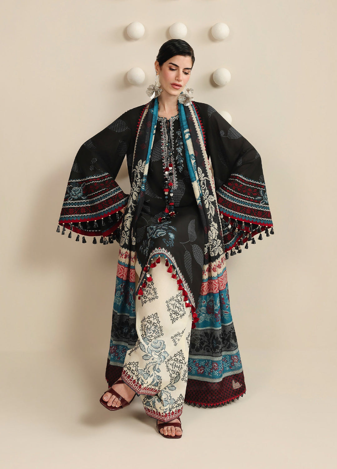 Iris by Jazmin Unstitched Embroidered Lawn 3 Piece Suit JZ26ULI IL26-D05 - Eid Collection
