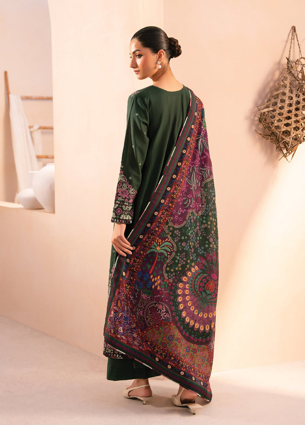 Rang e Khizaan by Xenia Unstitched Khaddar Embroidered Suits 3 Piece XE25SW D-03 ANYA - Winter Collection