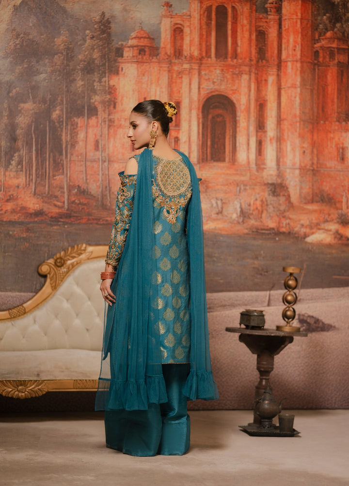 Lia by Miras Women Pret 3 Piece Embroidered Banarsi Khaddi NAZA - Festive Collection