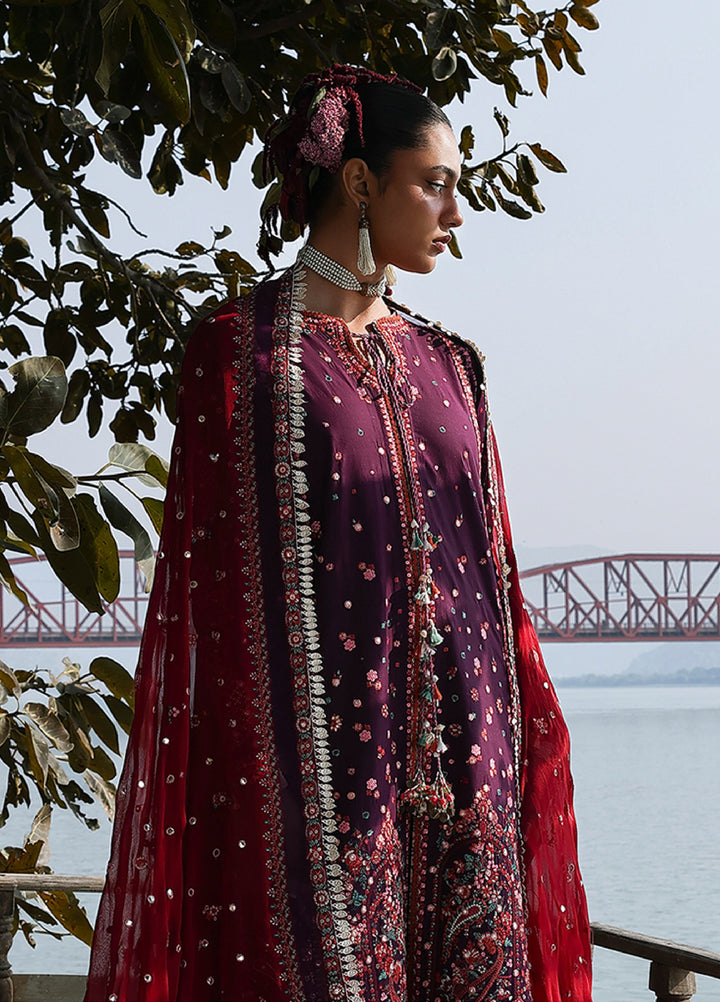 Kalabagh by Hussain Rehar Unstitched Embroidered Luxury Lawn 3 Piece Suit HR26UKL D6 Nihdi - Festive Collection