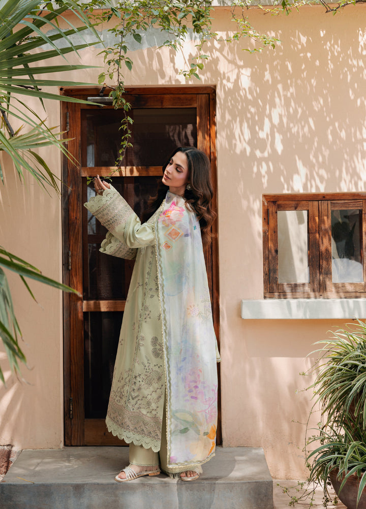 Zync by Florent Unstitched Embroidered Lawn 3 Piece Suit FL26ULZ FZ-2A - Lawn Collection