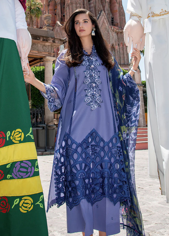 Hemline Odyssey by Mushq Unstitched Embroidered Lawn 3 Piece Suit MU26UHO HUNSS250408 JUANA - Summer Collection