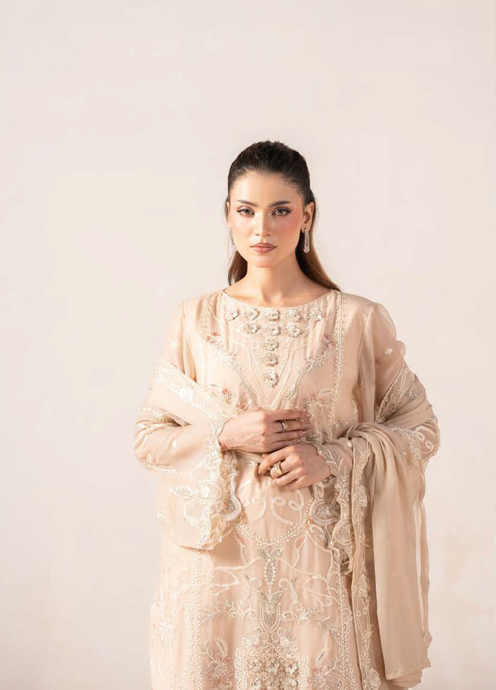 Anaya Noor by Zebtan Unstitched Embroidered Chiffon 3 Piece Suit ZB26UAN AN-09 - Festive Collection