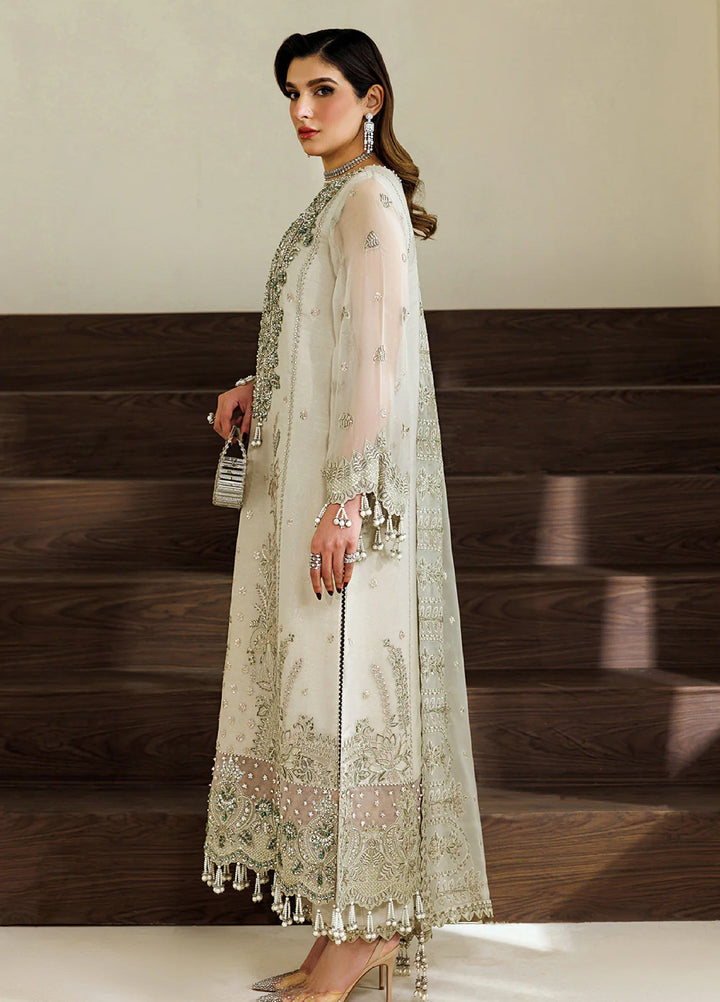 Aymal by Alizeh Fashion Handcrafted Unstitched Embroidered Chiffon 3 Pcs Suit AF26UAC 06-NAVYA - Festive Collection