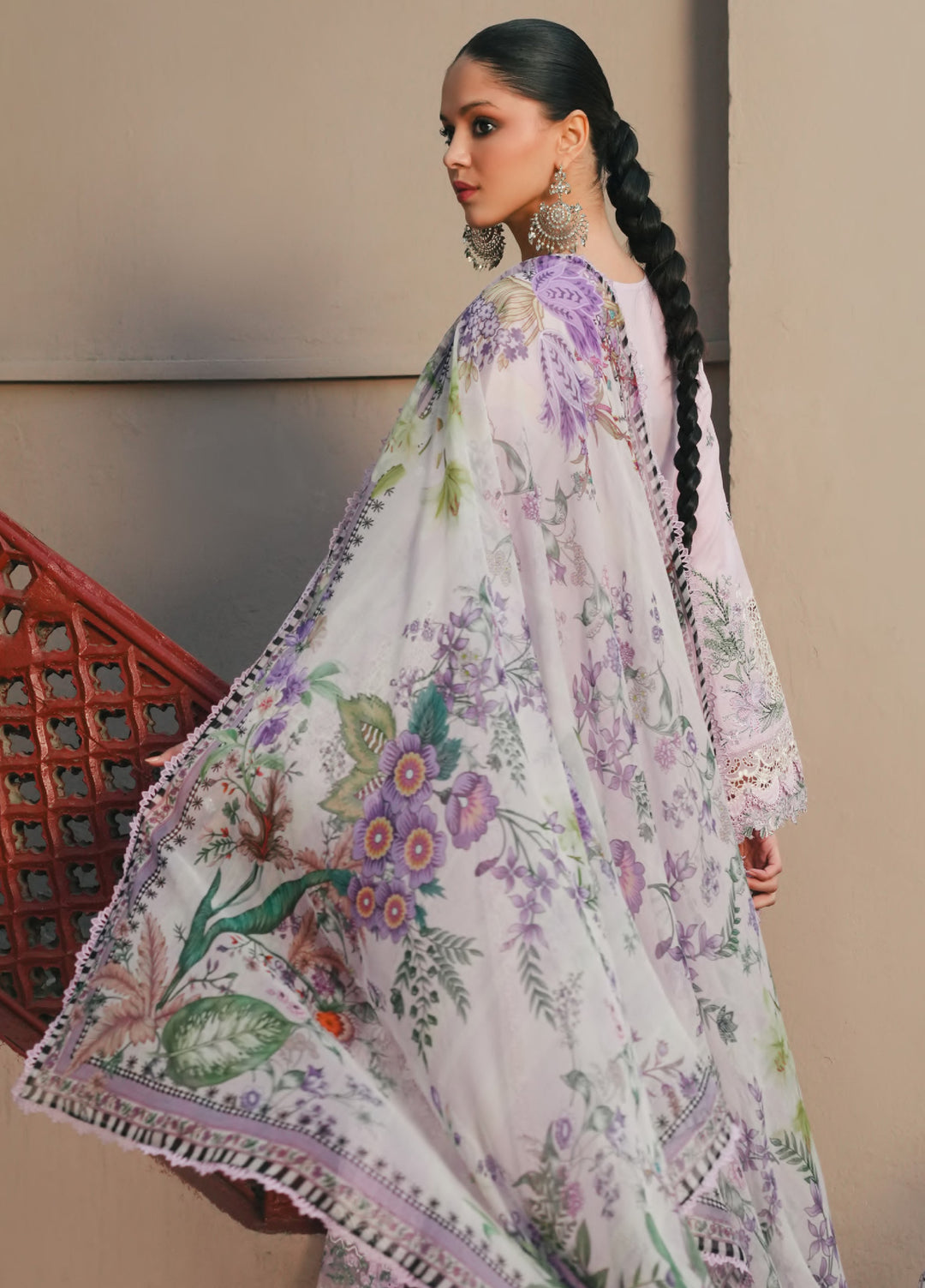 Ek Fasana by Kahf Premium Unstitched Embroidered Luxury Lawn 3 Piece Suit KHF26UFL KLB 4A MEHAK - Festive Collection