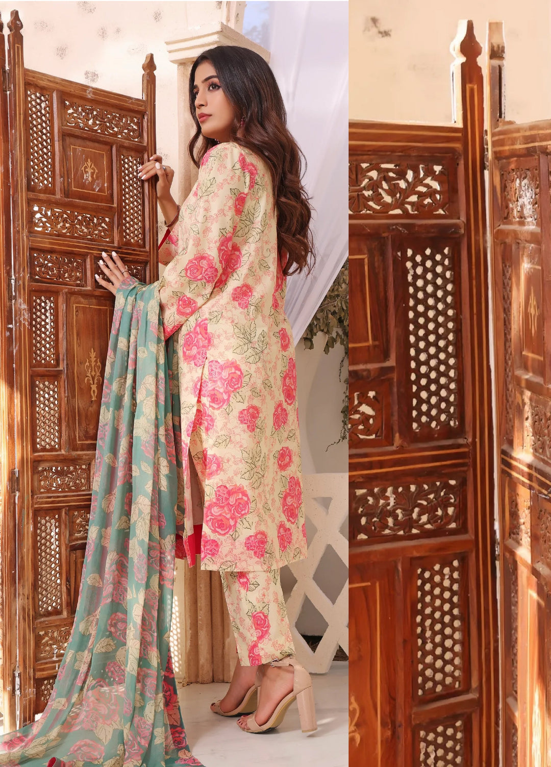 Feathers Pret Printed Lawn 3 Piece Suit Ela