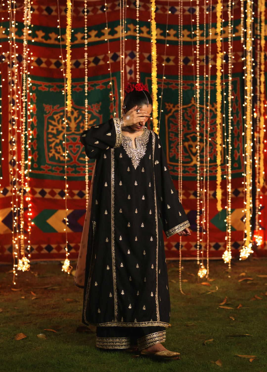 Chand Bali by Casual Lite RTW Embroidered Viscose Silk 3 Piece Suit CL26UCR Noor e Shab - Wedding Collection