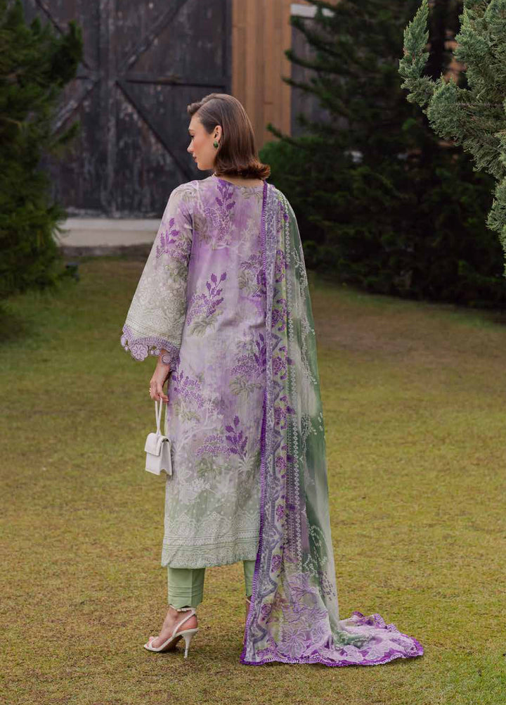 Gardenia by Nureh Unstitched Embroidered Lawn 3 Piece Suit NU26UGL NSG-211 - Summer Collection