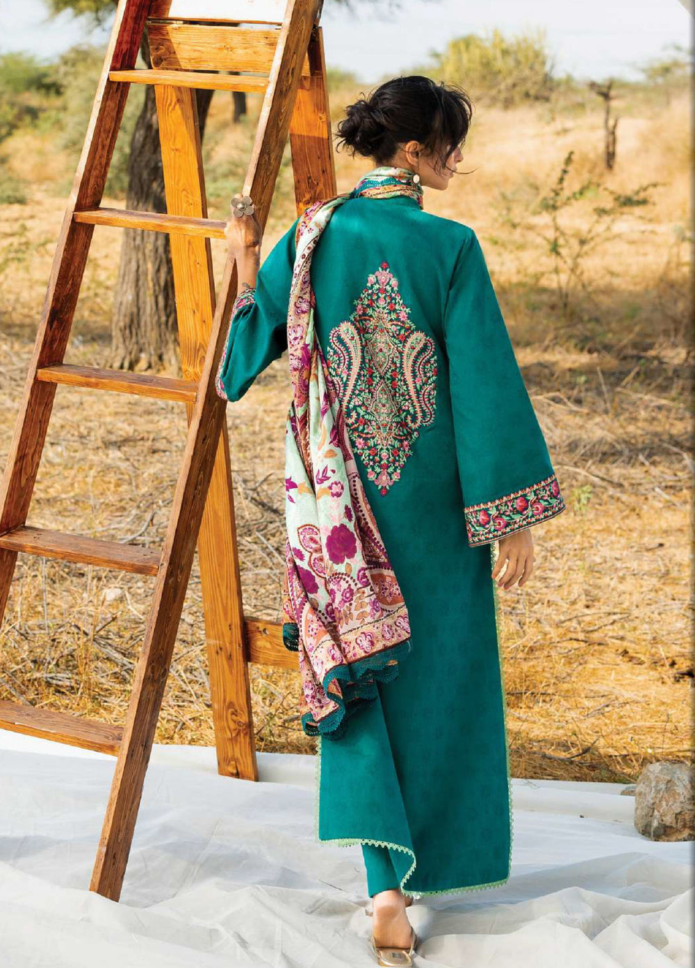 Zainab Chottani Unstitched Embroidered Luxury Lawn 3 Piece Suit ZC26ULZ D-2 MEHRI - Summer Collection