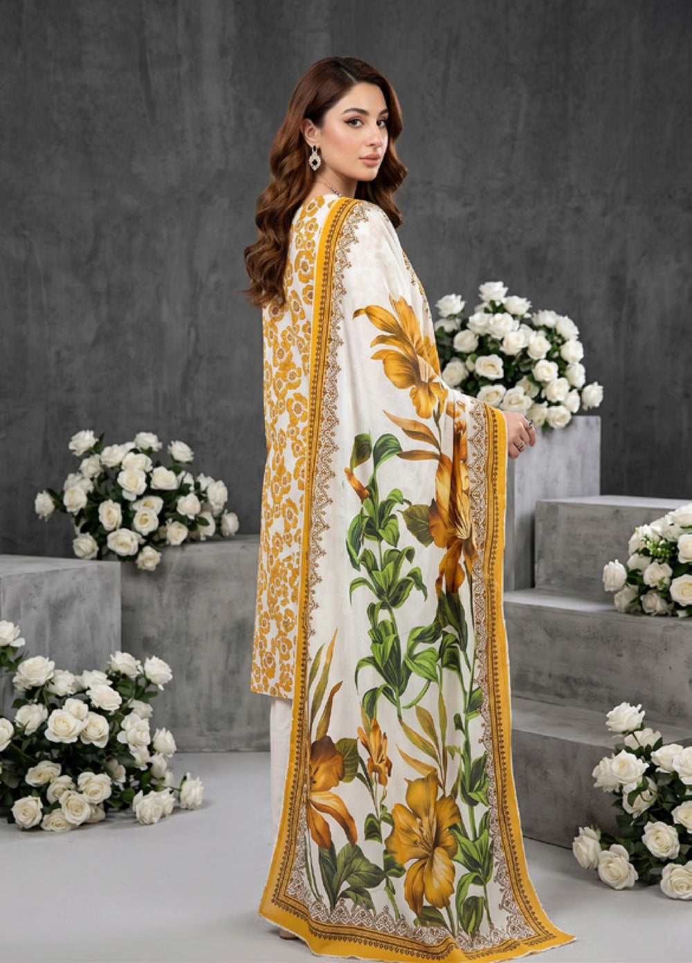 Salina Dobby by Regalia Textiles Unstitched Printed Lawn 3 Piece Suit RG26UPS D-05 - Casual Collection