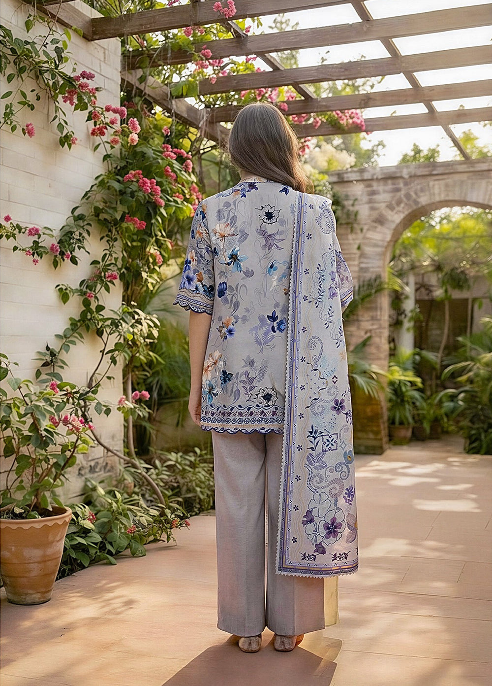 Zync by Florent Unstitched Printed Lawn 3 Piece Suit FL26UZPL FZ-10 - Summer Collection