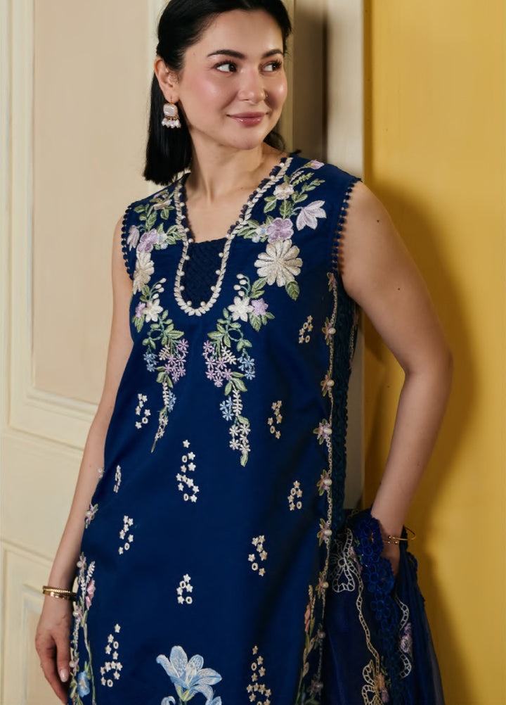 Maryam Hussain Unstitched Embroidered Lawn 3 Piece Suit MH26ULF Sanam - Festive Collection
