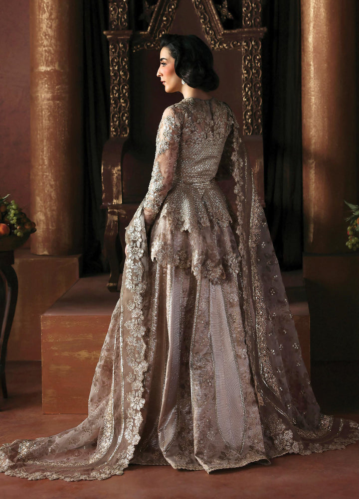 La Fuchsia by Afrozeh Unstitched Hand work Organza 3 Piece Suit AF26ULF Priestess FWU-0075 - Wedding Collection