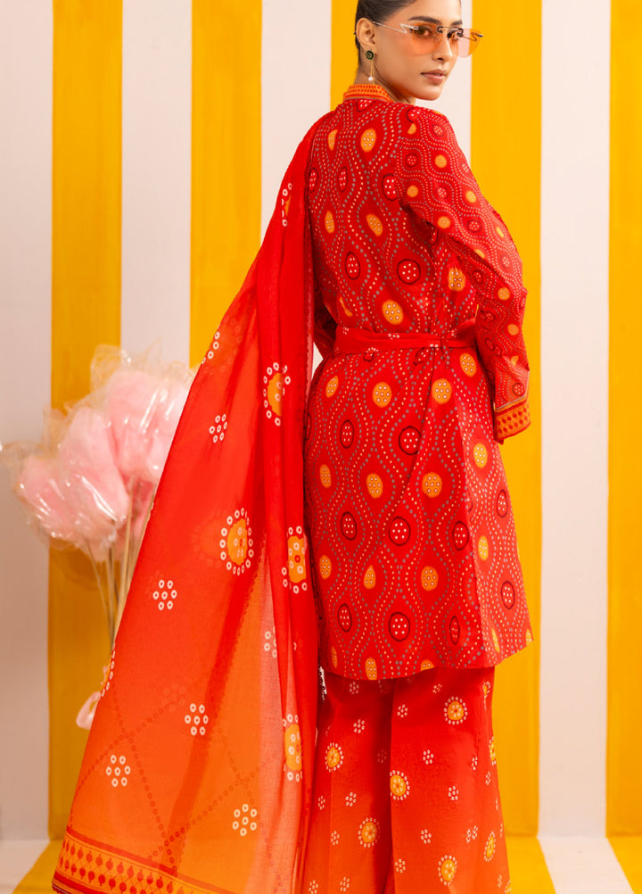 Coco Popup by Al Zohaib Unstitched Printed Lawn 3 Piece Suit AZ26UCP D-8 - Summer Collection