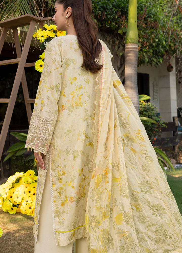 Al Zohaib Applique Kari Unstitched Embroidered Lawn 3 Piece Suit AZ26UAL D-10 - Casual Collection