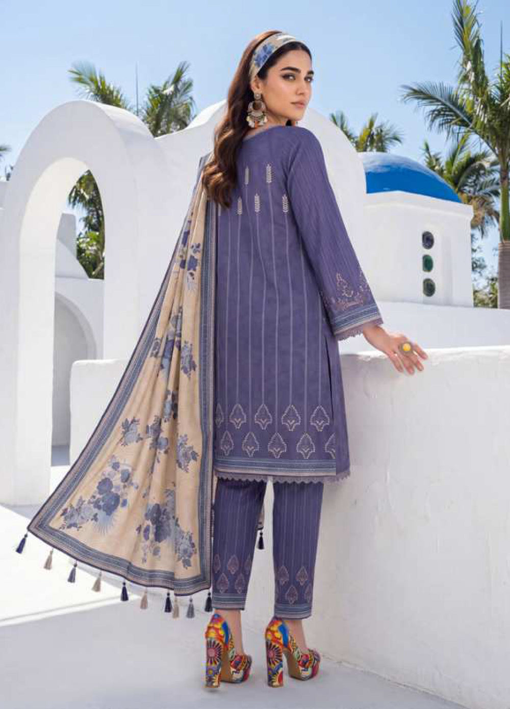 Coco Cords by Al Zohaib Unstitched Printed Lawn 3 Piece Suit AZ26UCL-6 - Casual Collection