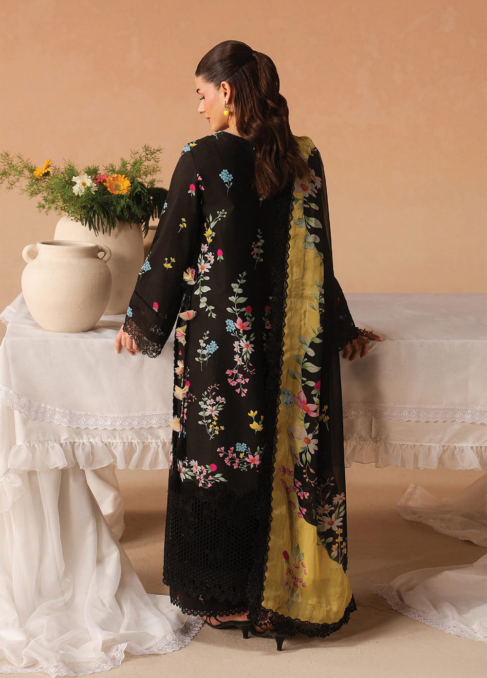 Haze A Prints by Afrozeh Unstitched Embroidered Lawn 3 Piece Suit AF26UAP Evania Rust FWU-101 - Summer Collection