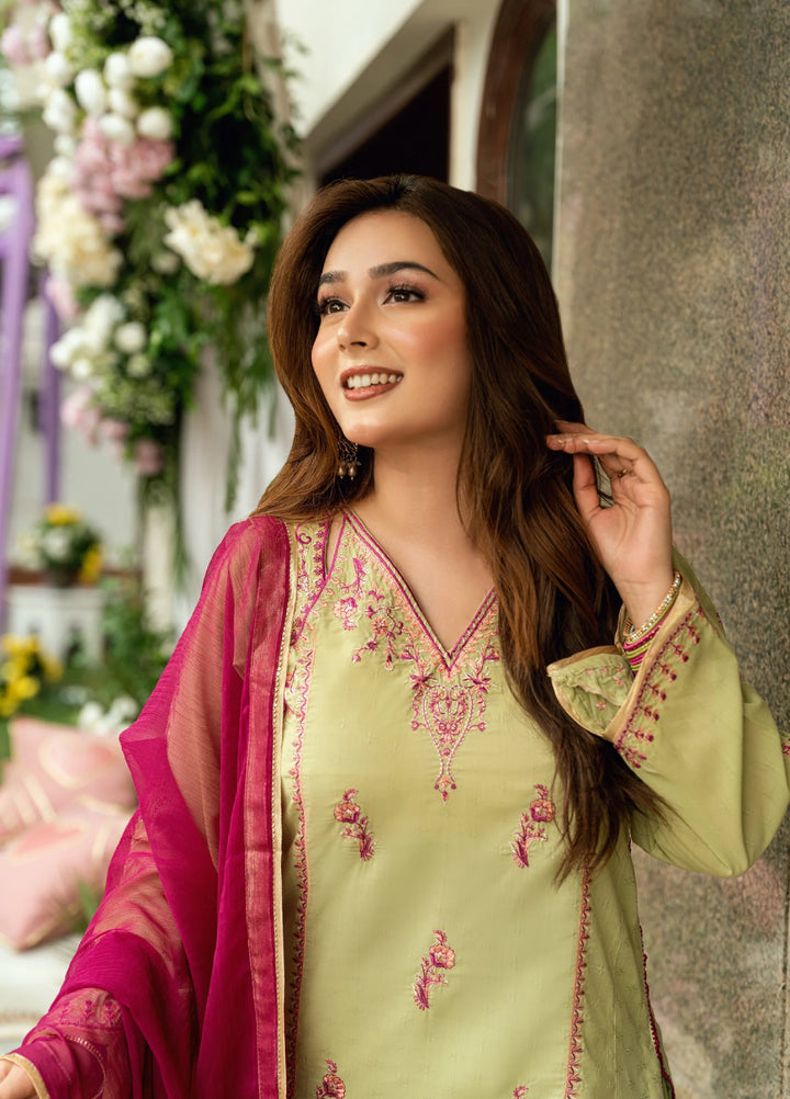 Omal by Komal Baat Paaki Women Dobby 3 Piece Pret Suit Seerat - Festive Collection