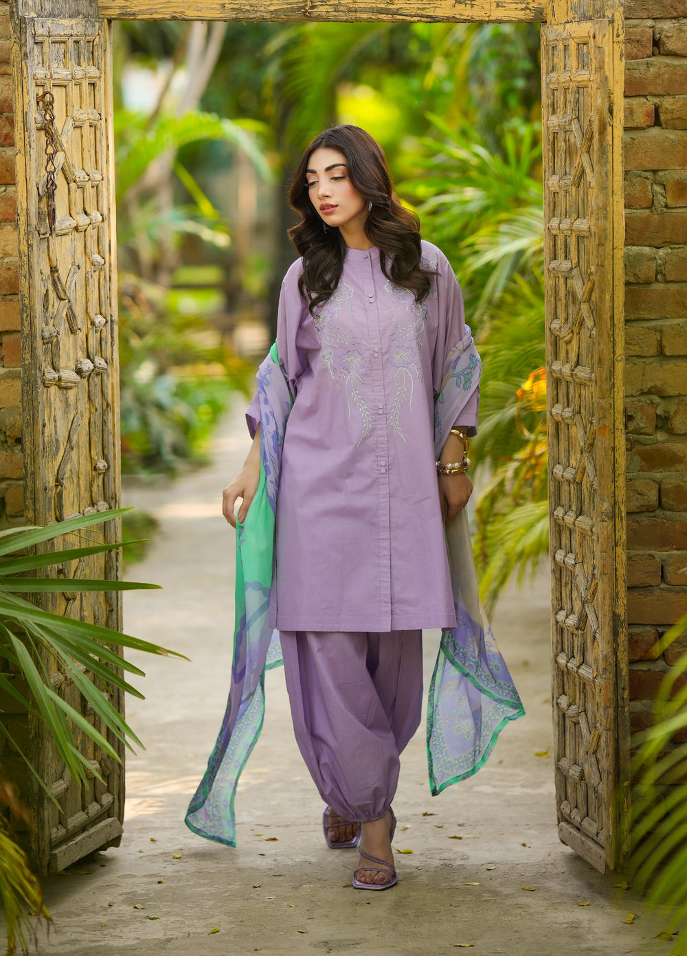 Daily Luxe by Huma Gul Unstitched Printed Lawn 3 Piece Suit BAHARHG-1102 - Casual Collection