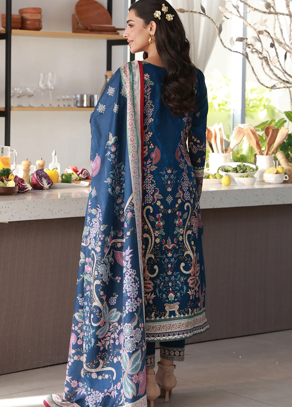 Delia by Gulaal Unstitched Embroidered Lawn 3 Piece Suit GL26UD D-10 Onyxa - Summer Collection
