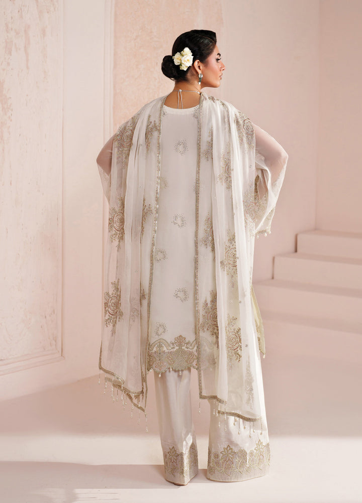 Aymal by Alizeh Fashion Unstitched Embroidered Chiffon 3 Piece Suit AFB26UA D-05 Zeba - Festive Collection