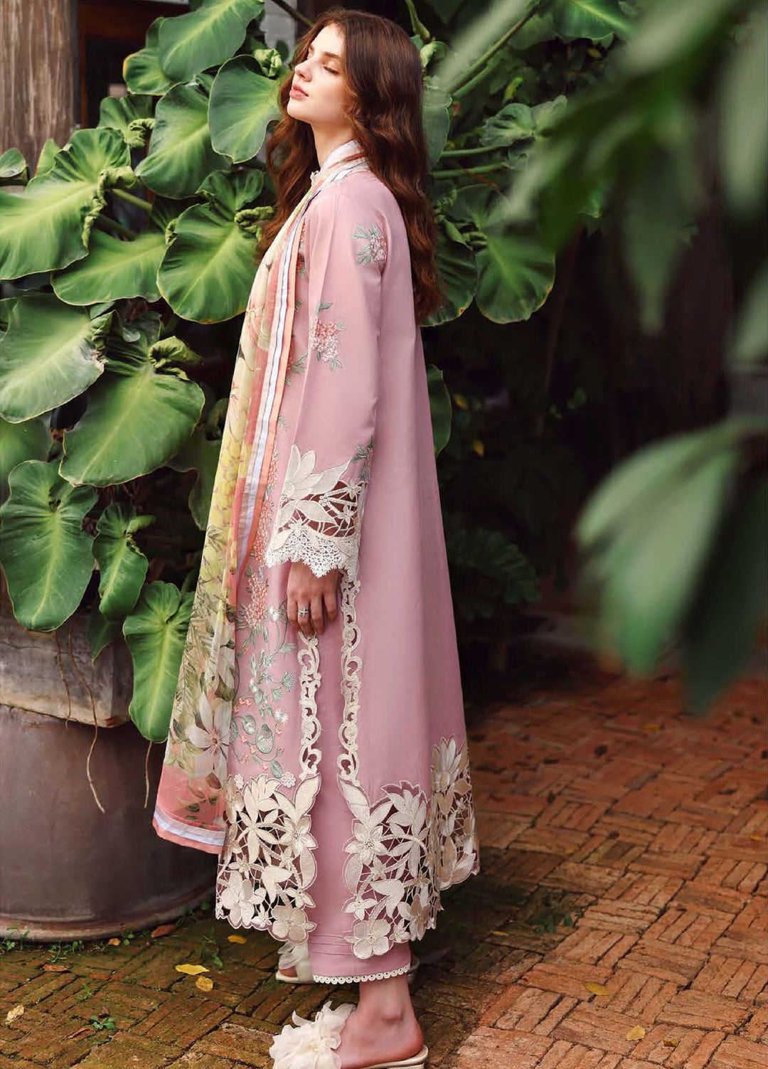 The Secret Garden by Mushq Unstitched Embroidered Lawn 3 Piece Suit MU26ULSG Secret Petals HUNSS260210 - Festive Collection