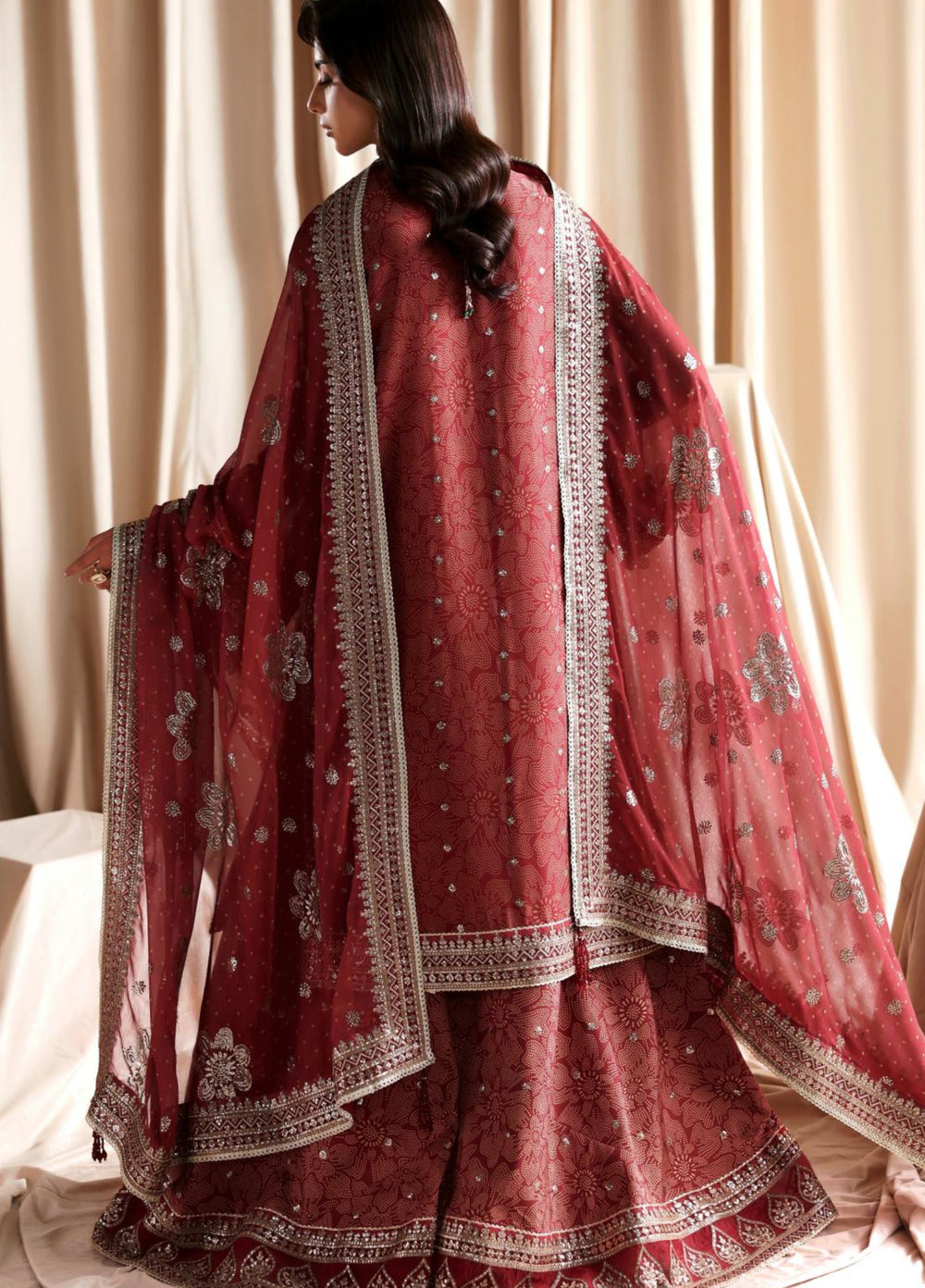 Sirayya by Zarif Unstitched Embroidered Chiffon 3 Piece Suit ZR26US MAHEEN 04 - Wedding Collection