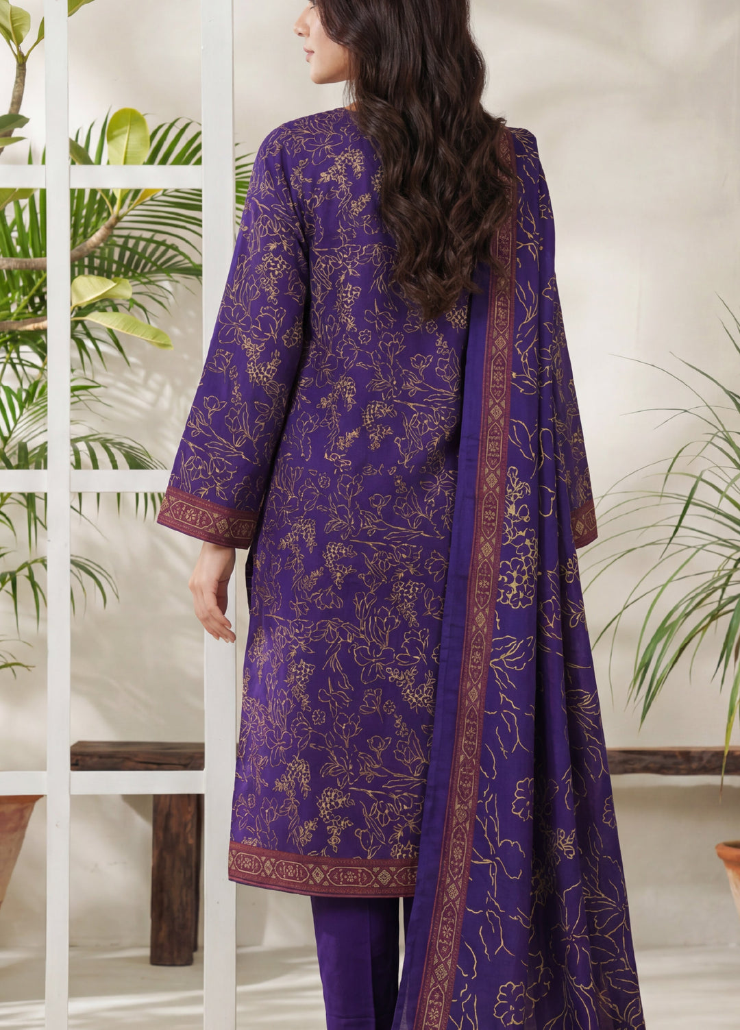 Daman by VS Textiles Unstitched Printed Lawn 3 Piece Suit VS26UDL D-13 844 - Casual Collection