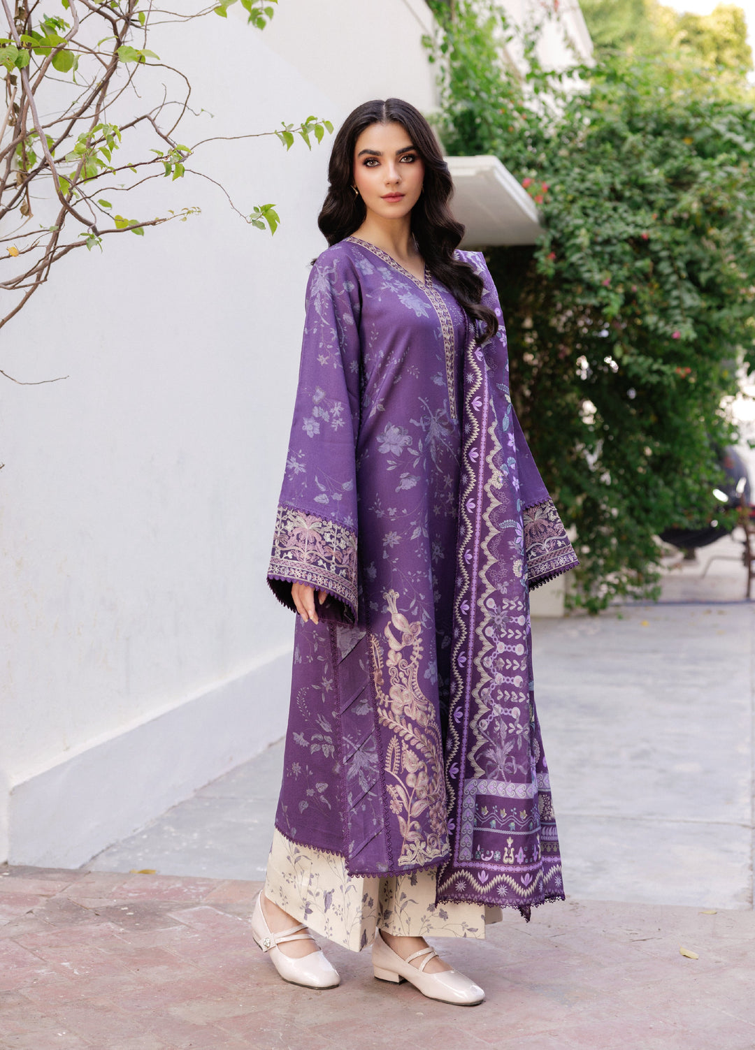 Zync by Florent Whispers Unstitched Embroidered Modal 3 Piece FL25WW FL-7B - Winter Collection