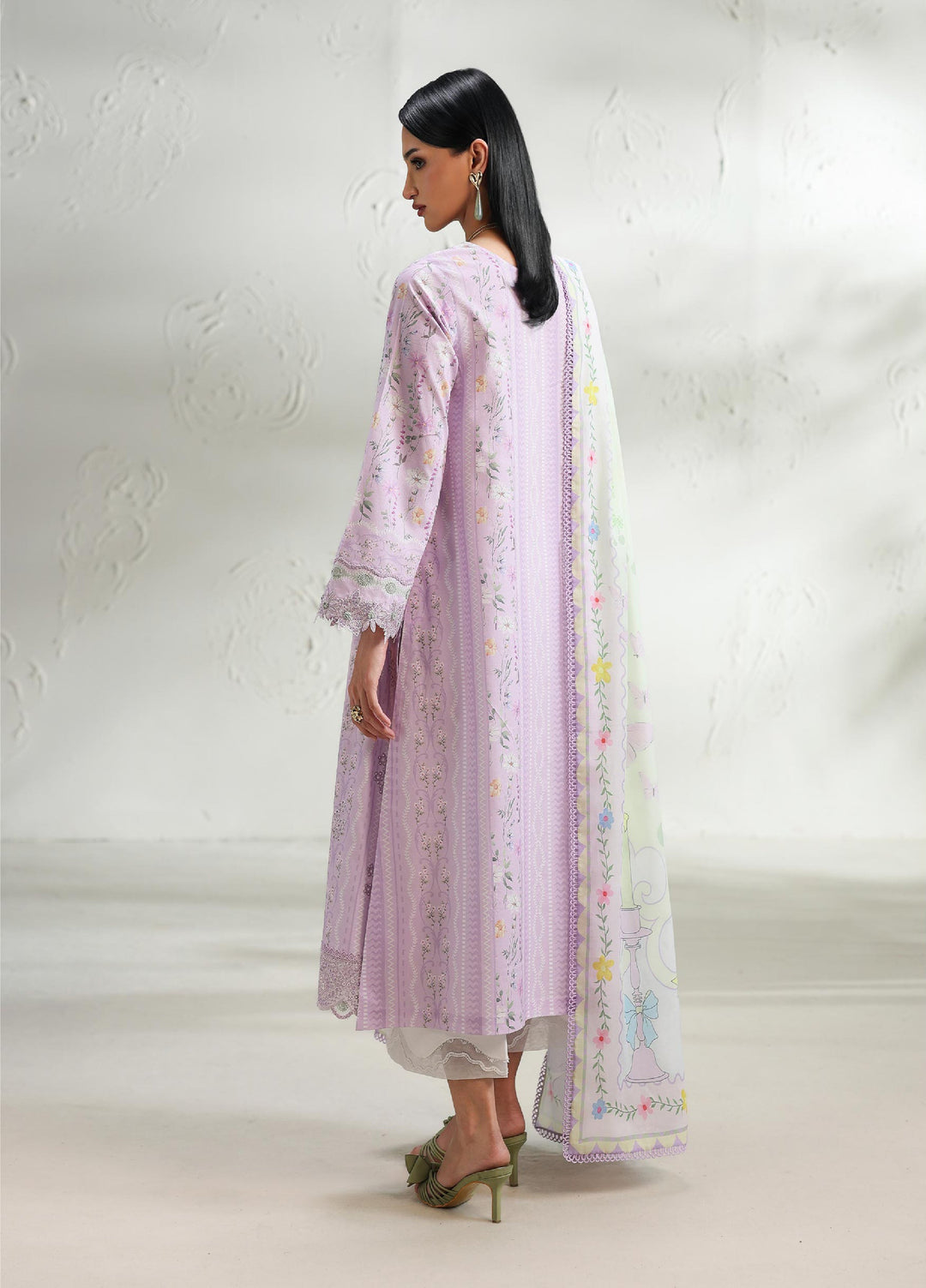 Q Prints by Qalamkar Unstitched Printed Lawn 3 Piece Suit QLK26UQL Elsie QQP-08 (B) - Summer Collection