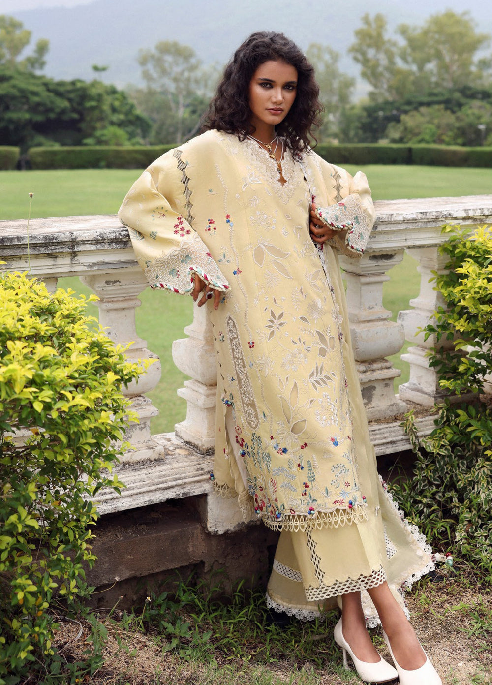 Lilas by Republic WomensWear Unstitched Embroidered Lawn 3 Piece Suit RW26ULL D-8B - Eid Collection