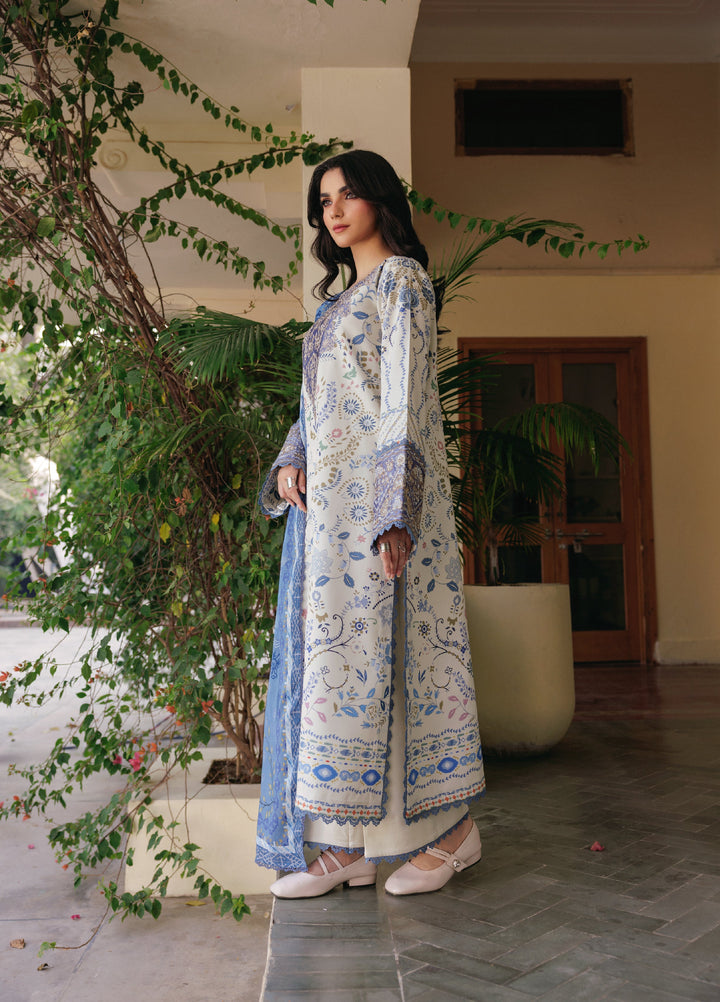 Zync by Florent Whispers Unstitched Embroidered Modal 3 Piece FL25WW FL-8A - Winter Collection