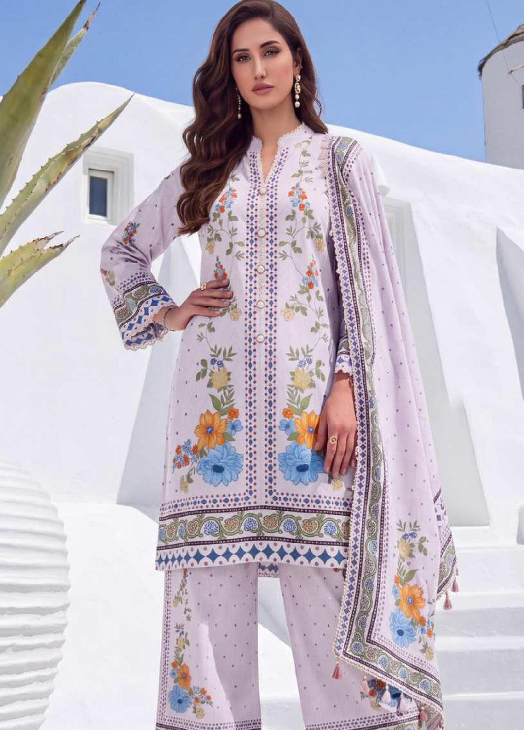 Coco Cords by Al Zohaib Unstitched Printed Lawn 3 Piece Suit AZ26UCL-10 - Casual Collection