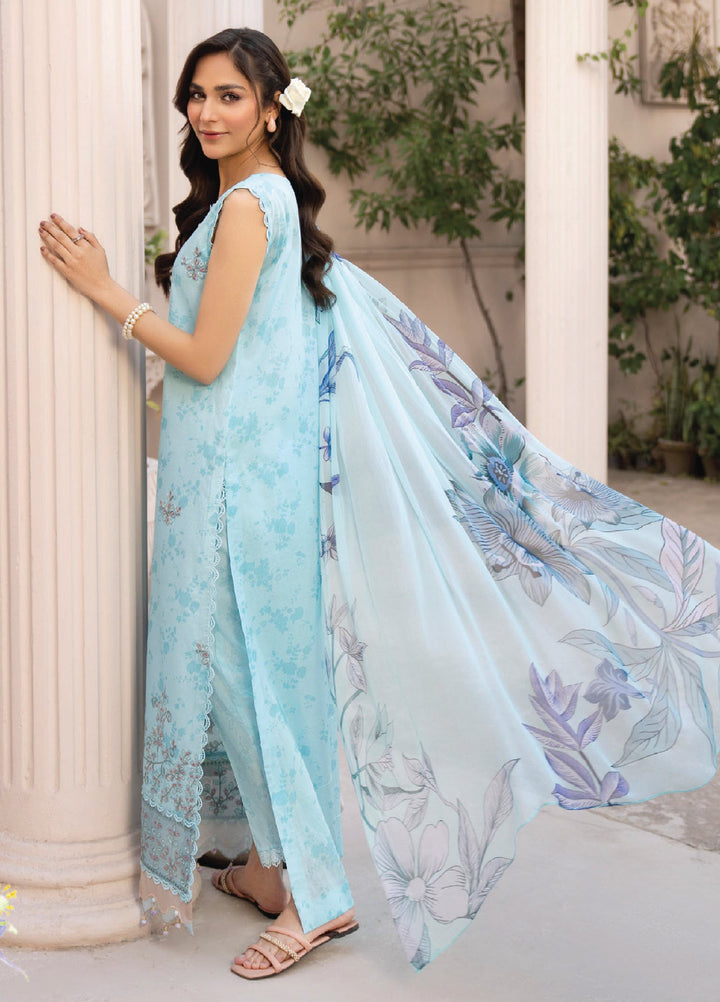 Summer Breeze by Humdum Unstitched Embroidered Lawn 3 Piece Suit HB26USB D-03 - Summer Collection