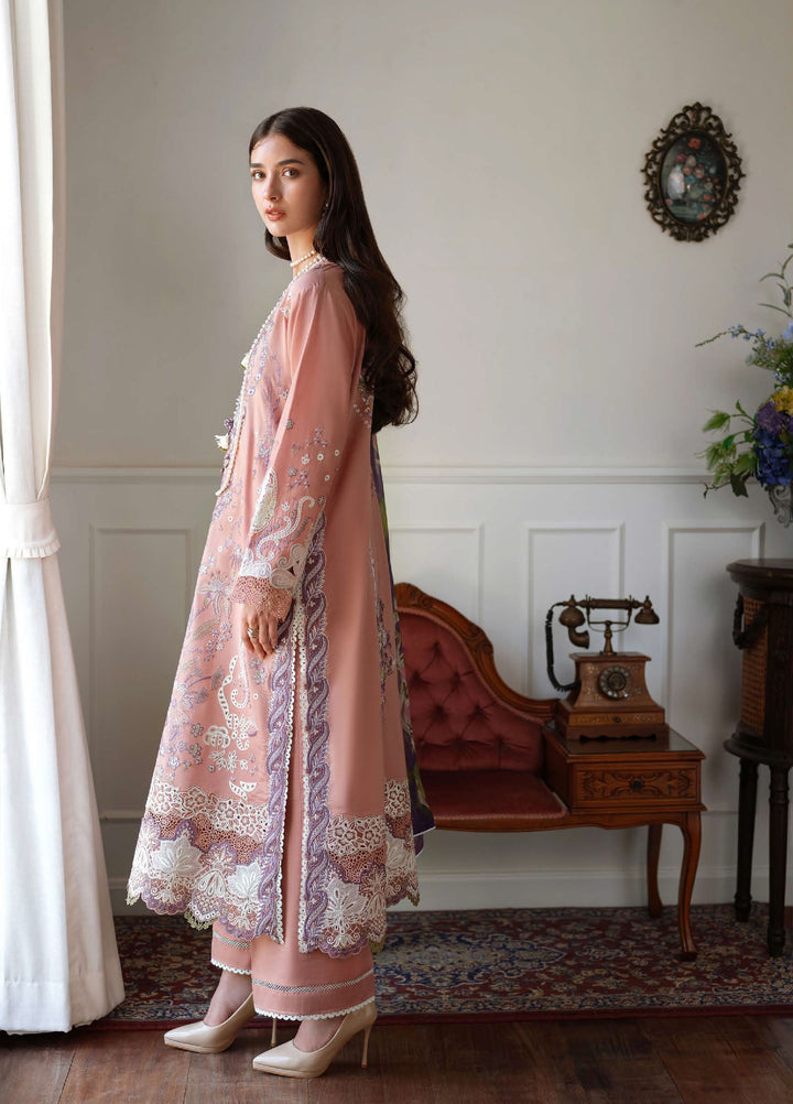 AMoi by Mushq Unstitched Embroidered Luxury Lawn 3 Piece Suit MU26AHL D-16 Daisy Chain - Summer Collection