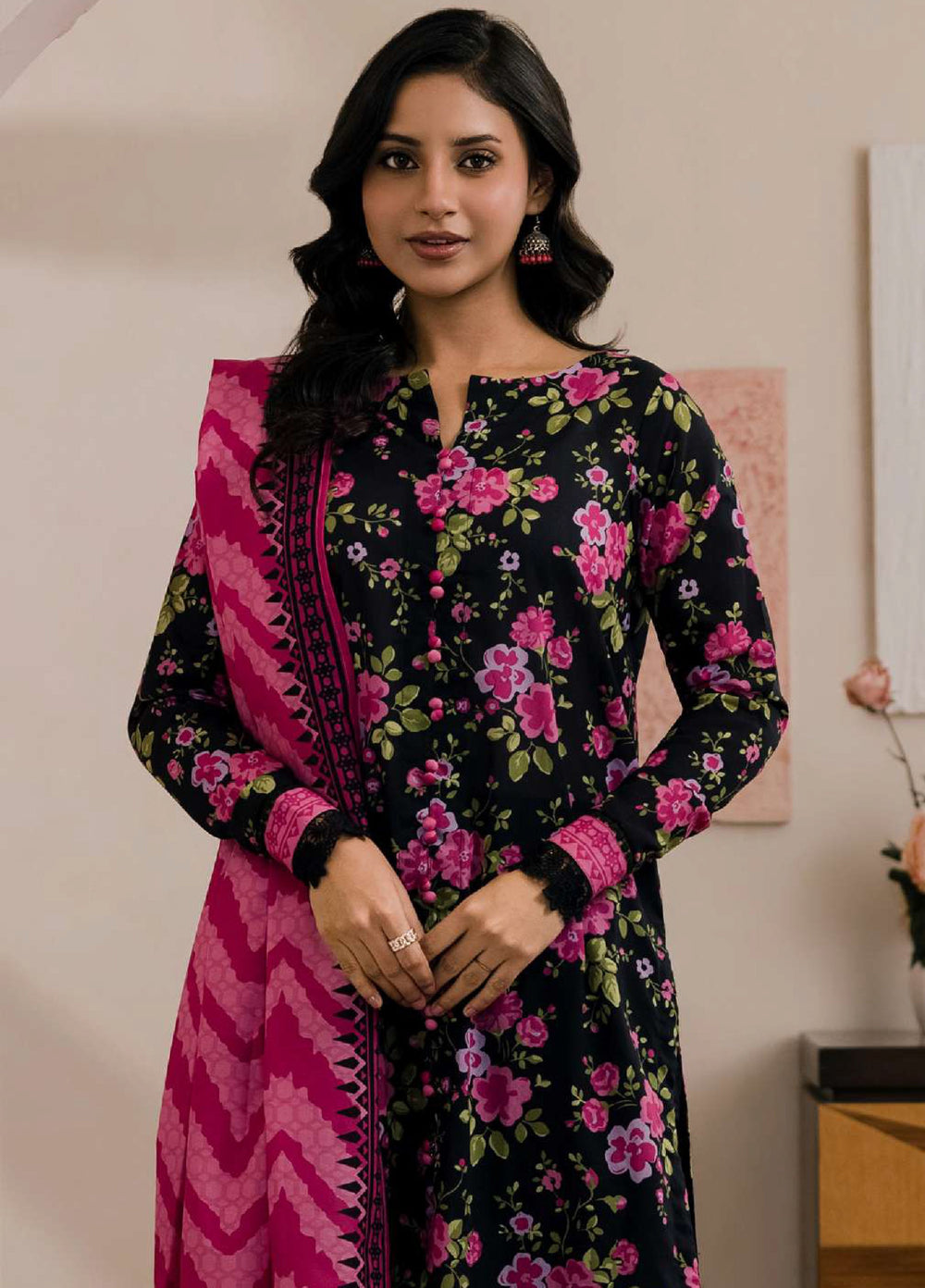 Zellbury Unstitched Printed Lawn 2 Piece Suit ZB26UC WUS26X20923 - Casual Collection