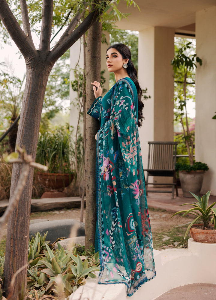 Zync by Florent Unstitched Embroidered Lawn 3 Piece Suit FL26ULZ FZ-3B - Lawn Collection